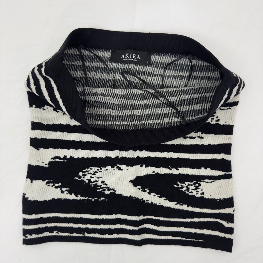 AKIRA Zebra Pattern Knit Skirt